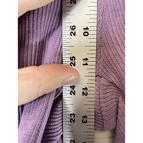 Negative Space Shorts Mens Medium Purple Ribbed Lounge Drawstring Pockets - Picture 4 of 10